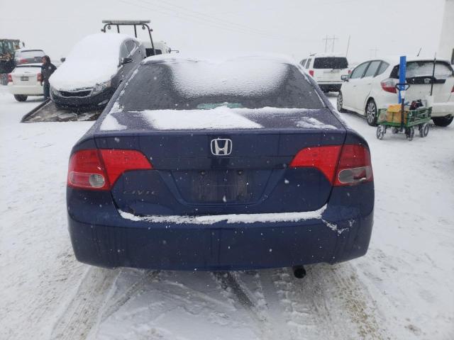 2HGFA16508H530705 - 2008 HONDA CIVIC LX BLUE photo 6