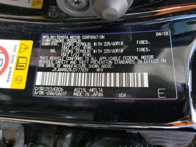 JTJBARBZ8J2177839 - 2018 LEXUS NX 300 BASE 黑色 照片 13