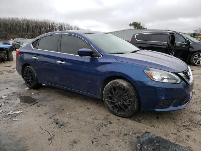 3N1AB7AP3JY278713 - 2018 NISSAN SENTRA S BLUE photo 4