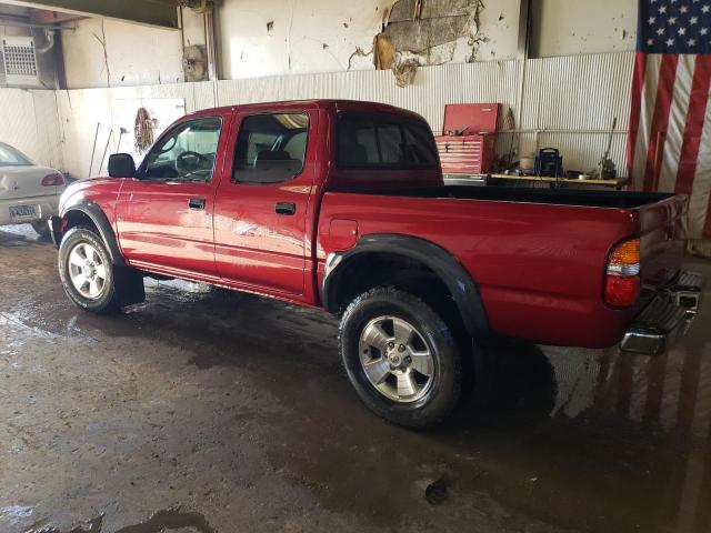 5TEGN92N14Z413399 - 2004 TOYOTA TACOMA DOUBLE CAB PRERUNNER RED photo 2