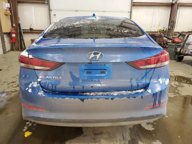 KMHD84LF8HU244058 - 2017 HYUNDAI ELANTRA SE BLUE photo 6