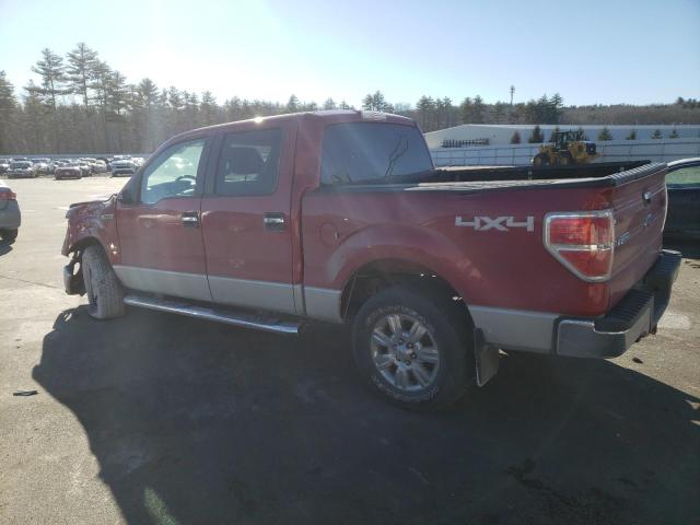 1FTFW1EF6CKD91708 - 2012 FORD F150 SUPERCREW RED photo 2