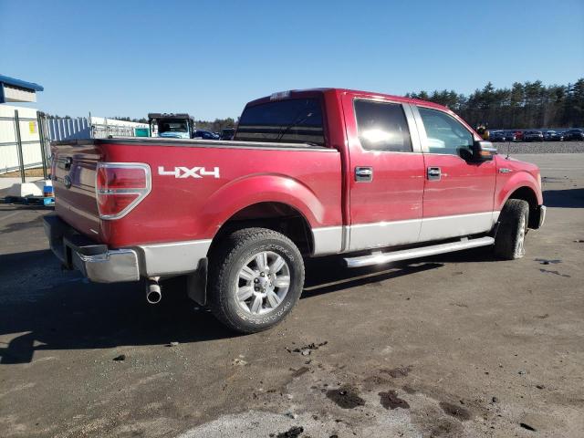 1FTFW1EF6CKD91708 - 2012 FORD F150 SUPERCREW RED photo 3