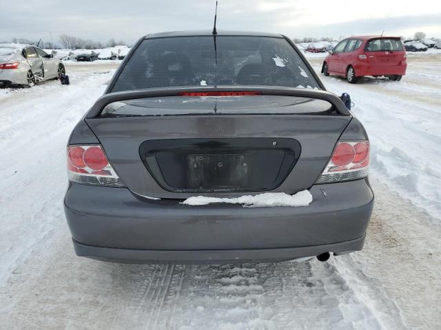 JA3AJ66F65U030103 - 2005 MITSUBISHI LANCER RALLIART GRAY photo 6