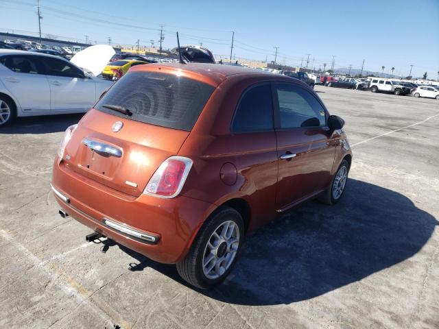 3C3CFFARXCT253978 - 2012 FIAT 500 POP ORANGE photo 3