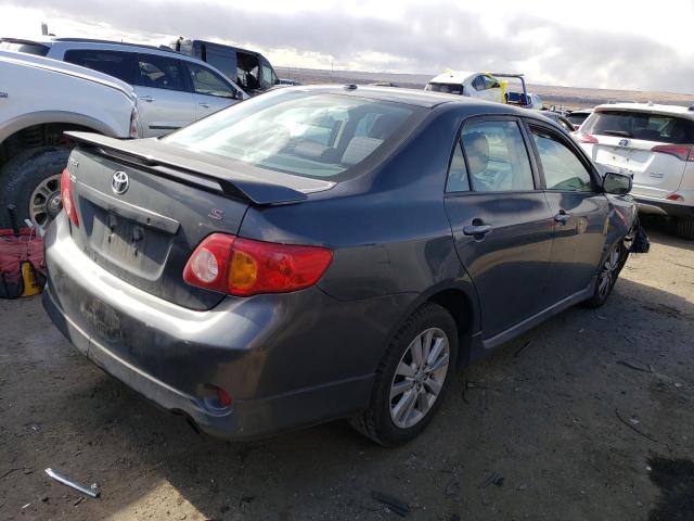 1NXBU40E69Z016723 - 2009 TOYOTA COROLLA BASE CHARCOAL photo 3