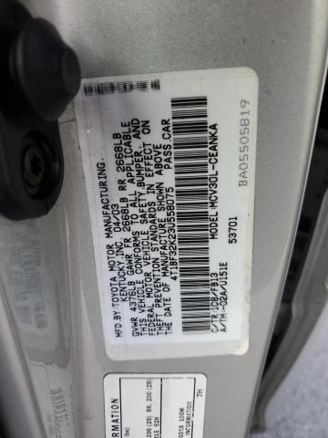 4T1BF32K23U558075 - 2003 TOYOTA CAMRY LE SILVER photo 12