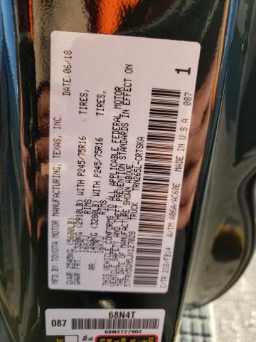 5TFRX5GN5JX127028 - 2018 TOYOTA TACOMA ACCESS CAB Қара фото 12