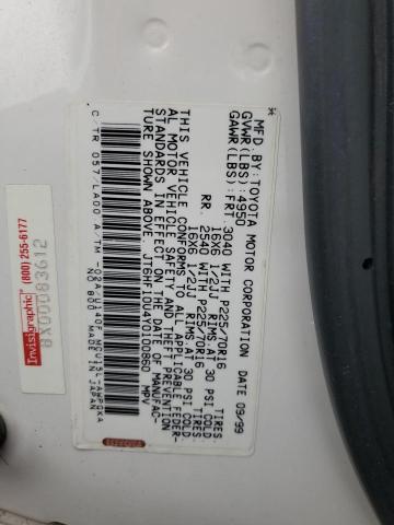 JT6HF10U4Y0100860 - 2000 LEXUS RX 300 CREAM photo 13