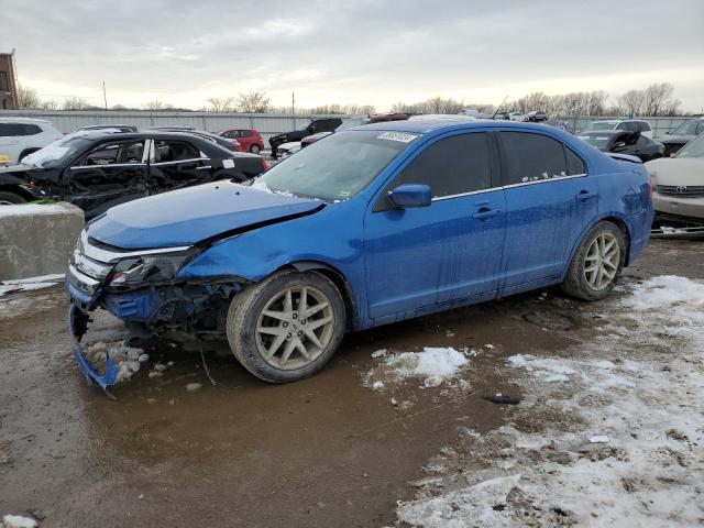 3FAHP0JA0CR411639 - 2012 FORD FUSION SEL BLUE photo 1