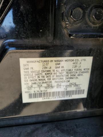 1N4BL21E18N465185 - 2008 NISSAN ALTIMA 3.5SE SILVER photo 12