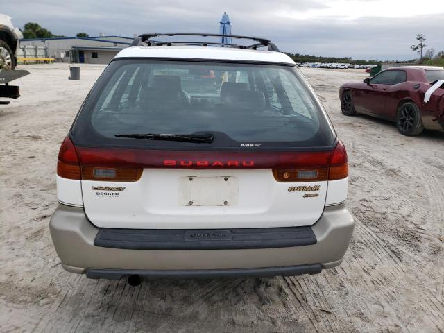 4S3BG6855X7649690 - 1999 SUBARU LEGACY OUTBACK WHITE photo 6