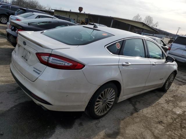 3FA6P0RU8DR269757 - 2013 FORD FUSION TITANIUM HEV WHITE photo 3