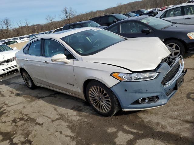 3FA6P0RU8DR269757 - 2013 FORD FUSION TITANIUM HEV WHITE photo 4