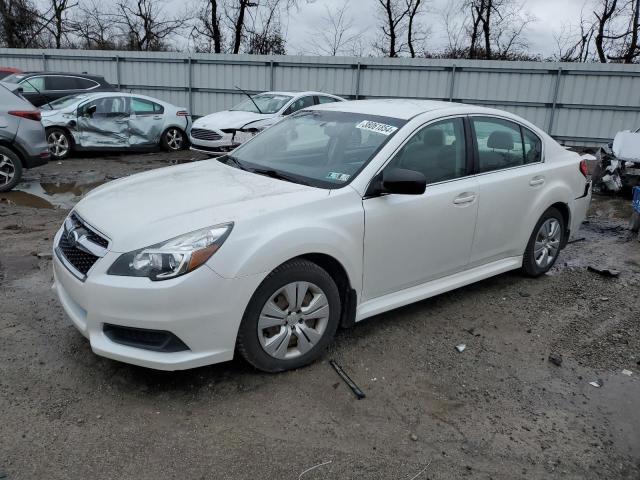 4S3BMBA65D3011706 - 2013 SUBARU LEGACY 2.5I WHITE photo 1