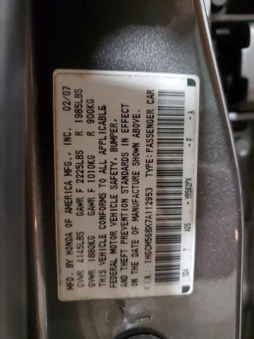 1HGCM568X7A112953 - 2007 HONDA ACCORD EX GRAY photo 13