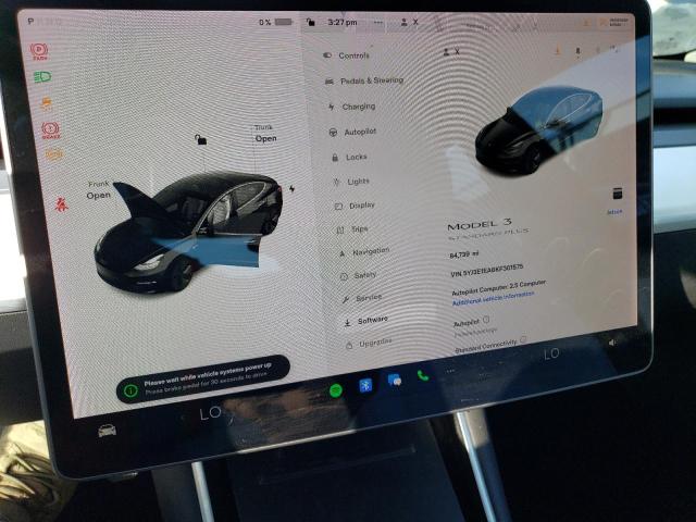 5YJ3E1EA6KF301575 - 2019 TESLA MODEL 3 Siyah fotoğraf 9