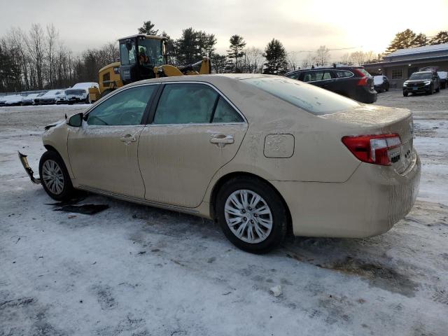 4T1BF1FK0CU005990 - 2012 TOYOTA CAMRY BASE GOLD photo 2