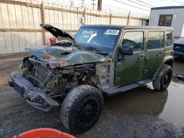 1C4BJWEG6GL233775 - 2016 JEEP WRANGLER U SAHARA GREEN photo 1