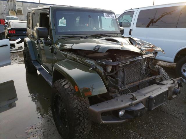 1C4BJWEG6GL233775 - 2016 JEEP WRANGLER U SAHARA GREEN photo 4