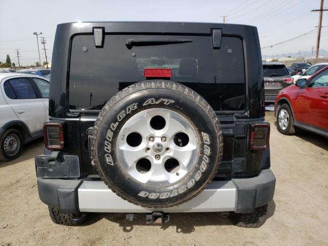 1C4BJWEG5DL657153 - 2013 JEEP WRANGLER U SAHARA BLACK photo 6