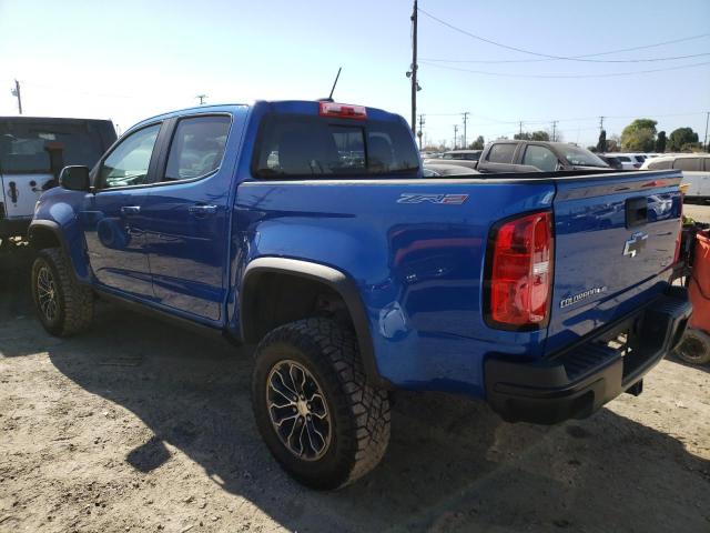 1GCGTEEN3L1103242 - 2020 CHEVROLET COLORADO ZR2 BLUE photo 2