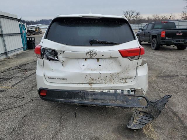 5TDJZRFH1KS725893 - 2019 TOYOTA HIGHLANDER SE WHITE photo 6