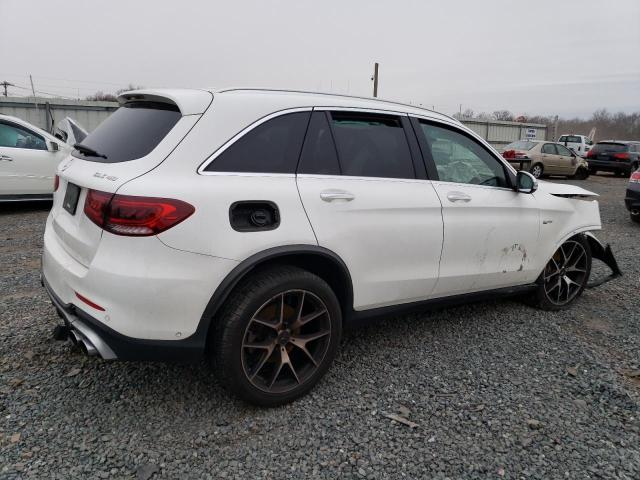 W1N0G6EB4MF946526 - 2021 MERCEDES-BENZ GLC 43 4MATIC AMG WHITE photo 3