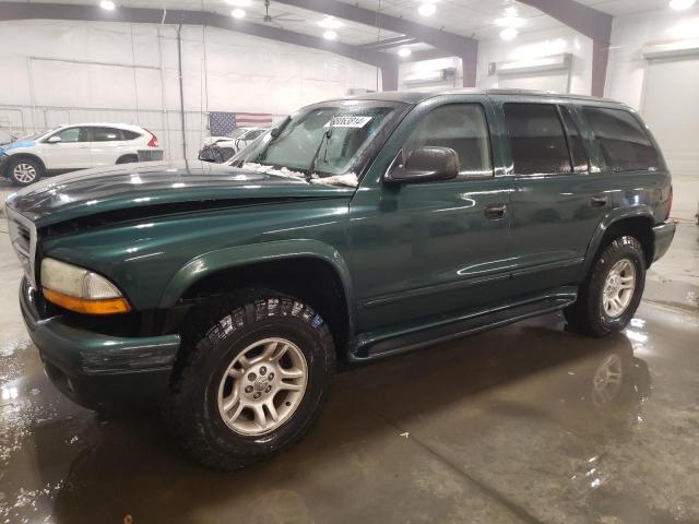 1B4HS48N12F172622 - 2002 DODGE DURANGO SLT GREEN photo 1