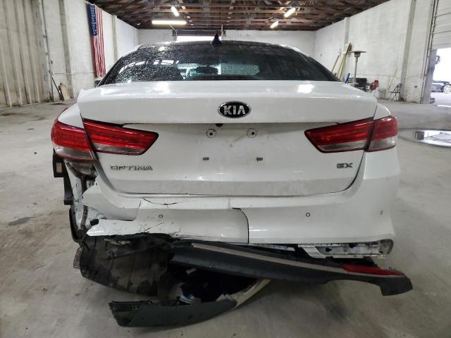 5XXGU4L30GG008396 - 2016 KIA OPTIMA EX WHITE photo 6