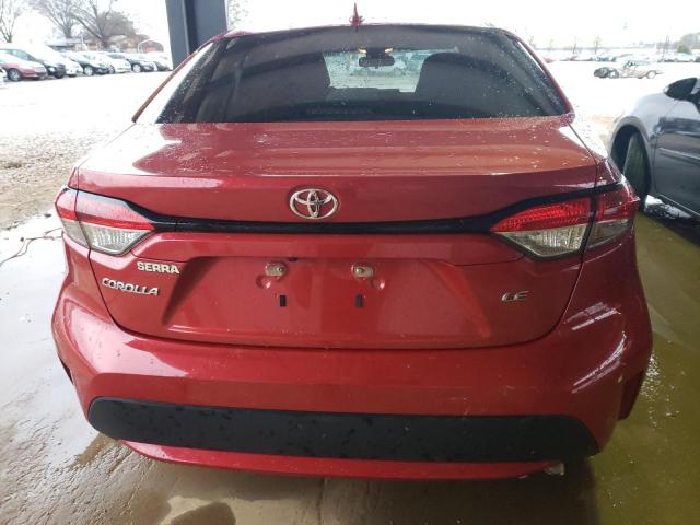 5YFEPRAE2LP072487 - 2020 TOYOTA COROLLA LE RED photo 6