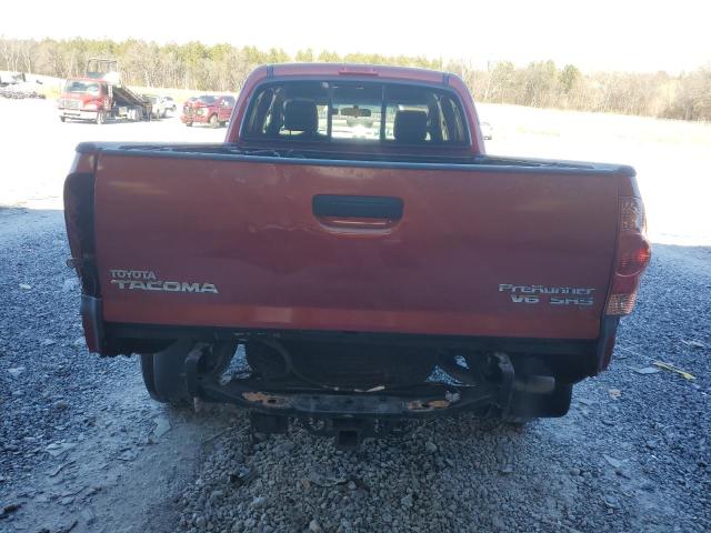 5TETU62N96Z166250 - 2006 TOYOTA TACOMA PRERUNNER ACCESS CAB RED photo 6