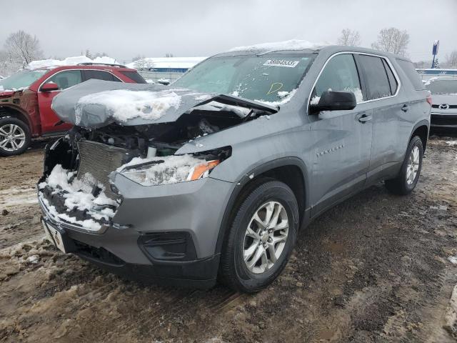 1GNERFKW3JJ225869 - 2018 CHEVROLET TRAVERSE LS BLUE photo 1