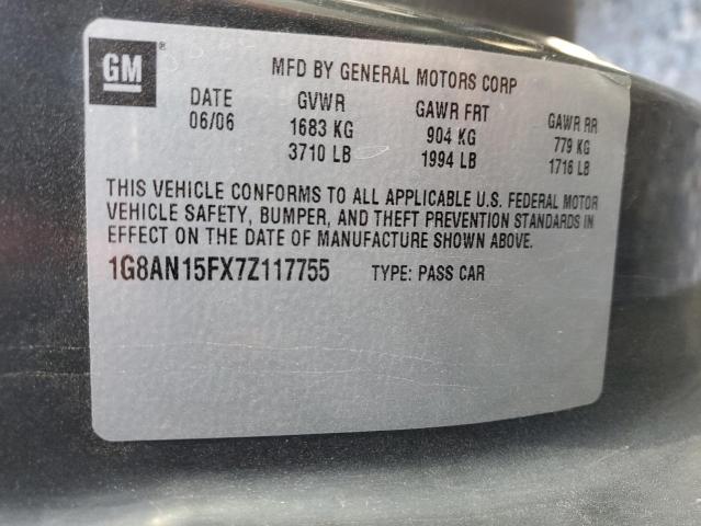 1G8AN15FX7Z117755 - 2007 SATURN ION LEVEL 2 GRAY photo 13