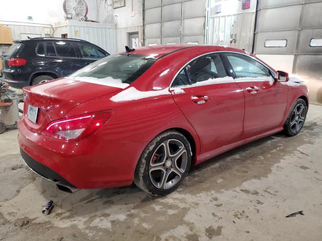 WDDSJ4EB2EN054584 - 2014 MERCEDES-BENZ CLA 250 RED photo 3