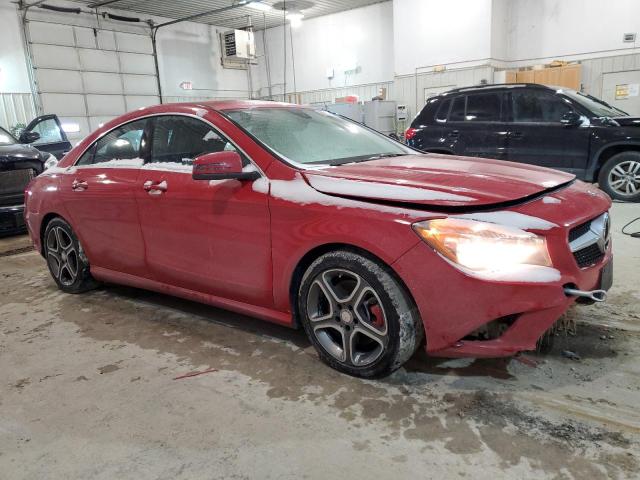 WDDSJ4EB2EN054584 - 2014 MERCEDES-BENZ CLA 250 RED photo 4