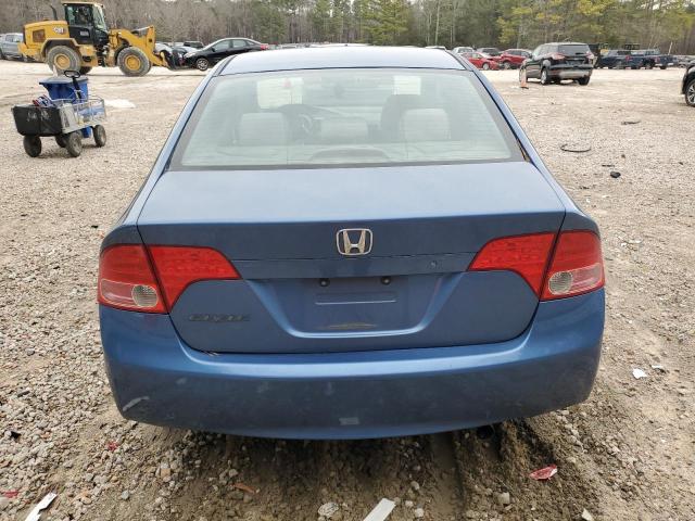 2HGFA165X6H522978 - 2006 HONDA CIVIC LX BLUE photo 6