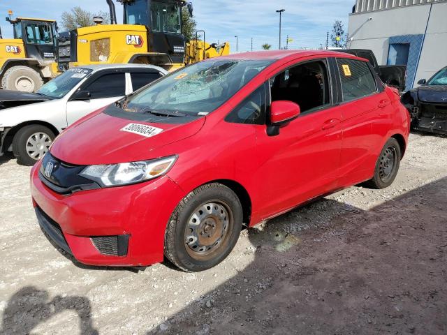 3HGGK5G50FM753817 - 2015 HONDA FIT LX RED photo 1