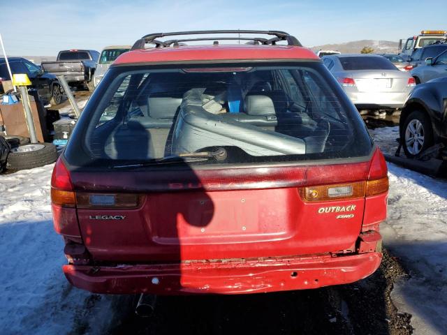 4S3BG6855W7607390 - 1998 SUBARU LEGACY 30TH ANNIVERSARY OUTBACK RED photo 6