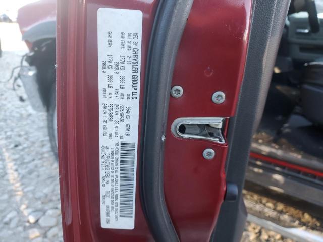 1D7RV1GTXBS612556 - 2011 DODGE RAM 1500 RED photo 12