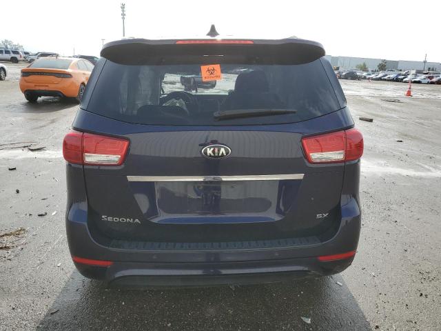 KNDMC5C10J6350043 - 2018 KIA SEDONA EX BLUE photo 6