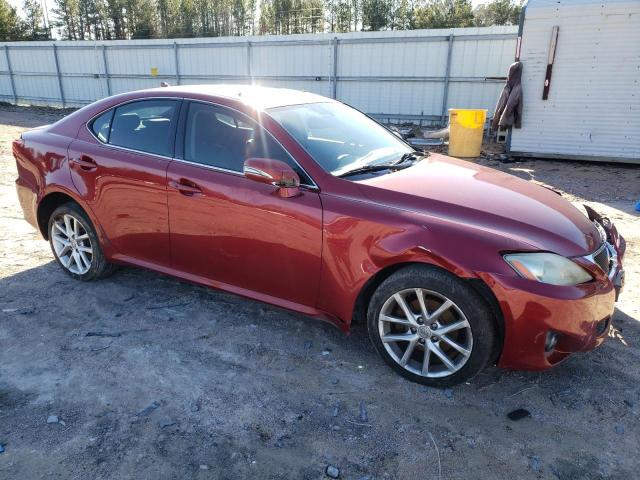 JTHCF5C26C5055838 - 2012 LEXUS IS 250 RED photo 4