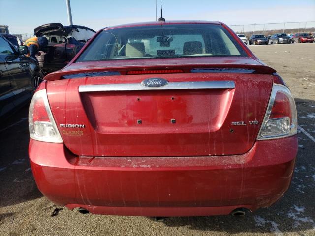 3FAHP08127R156648 - 2007 FORD FUSION SEL RED photo 6