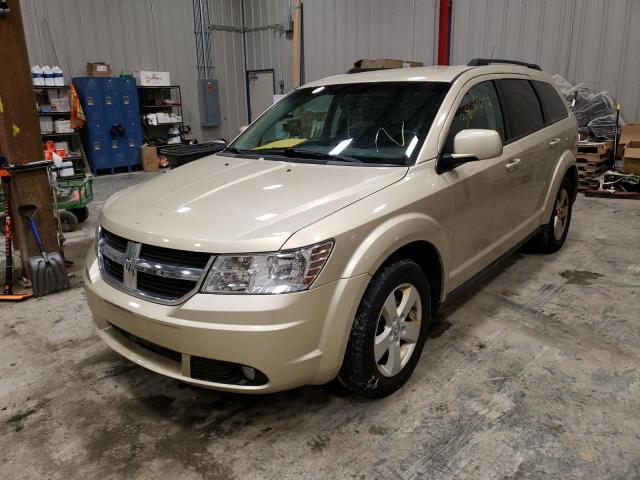 3D4PG5FV5AT183302 - 2010 DODGE JOURNEY SXT BEIGE photo 2