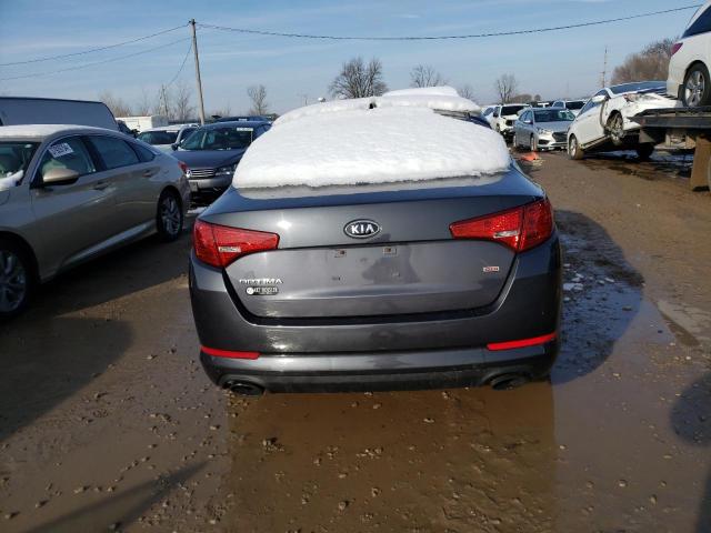 KNAGM4A71B5057087 - 2011 KIA OPTIMA LX GRAY photo 6