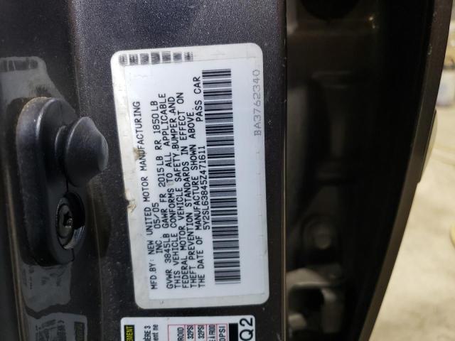 5Y2SL63845Z471611 - 2005 PONTIAC VIBE CHARCOAL photo 12