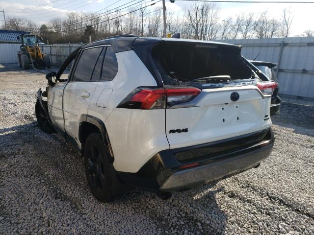 4T3E6RFVXMU054015 - 2021 TOYOTA RAV4 XSE WHITE photo 3