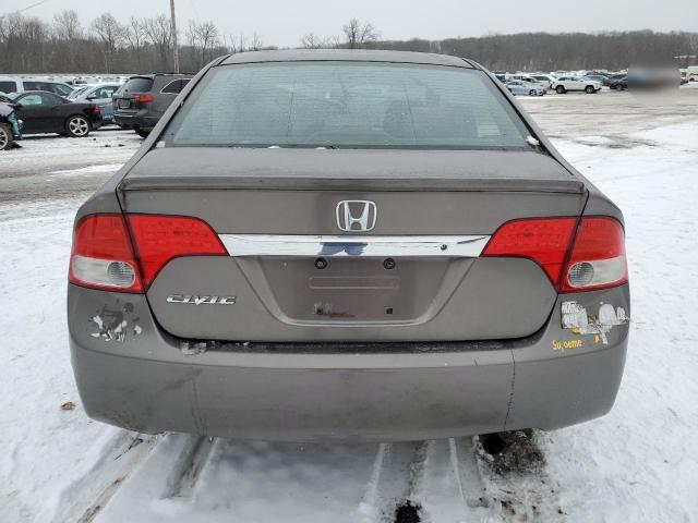 2HGFA16659H511190 - 2009 HONDA CIVIC LX-S BROWN photo 6