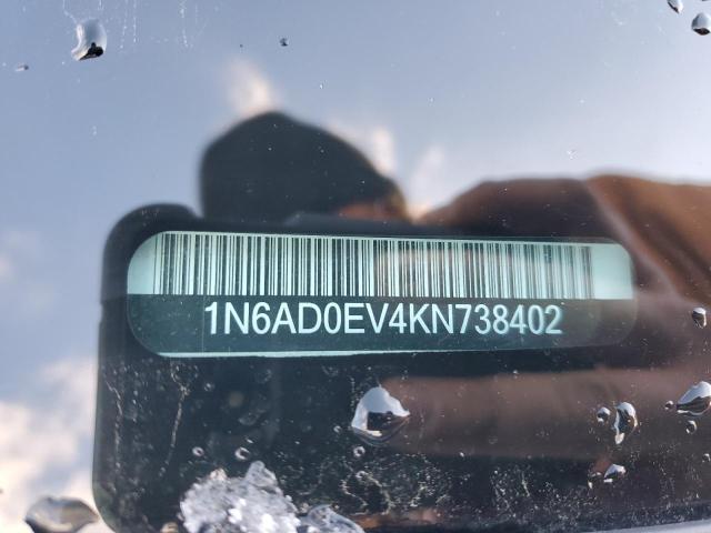 1N6AD0EV4KN738402 - 2019 NISSAN FRONTIER S SILVER photo 12