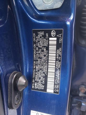 JTDKN3DU1A1074273 - 2010 TOYOTA PRIUS BLUE photo 12